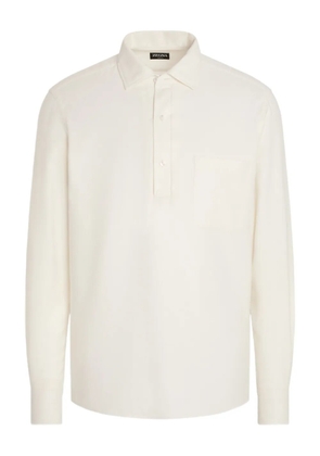 Zegna chest-pocket polo shirt - White