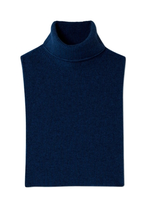 BOMPARD roll-neck ribbed-knit bib - Blue