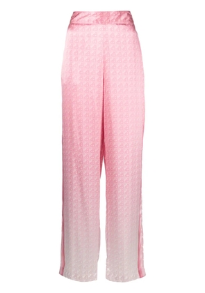 Casablanca Morning City View silk trousers - Pink