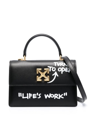 Off-White Jitney 1.4 leather tote bag - Black