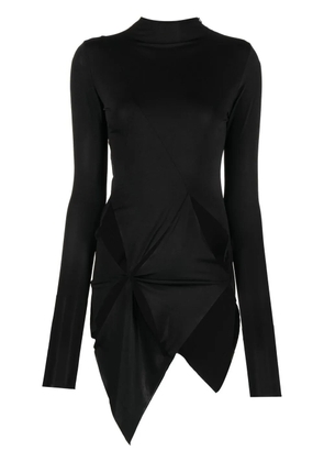 16Arlington satin asymmetric top - Black