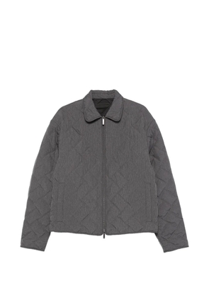 Emporio Armani quilted zip-fastening jacket - Grey