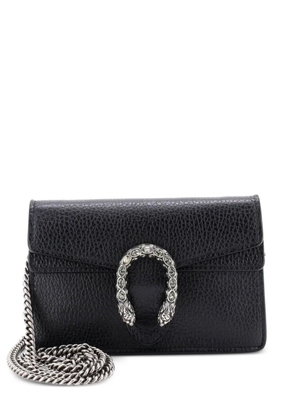 Gucci Pre-Owned Dionysus Bag Leather Super Mini clutch bag - Black