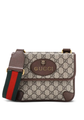 Gucci Pre-Owned Neo Vintage Flap Messenger GG Coated Canvas Small crossbody bag - Brown