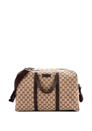 Gucci Pre-Owned Convertible Boston Carry On Duffle Bag GG Canvas Medium travel bag - Brown