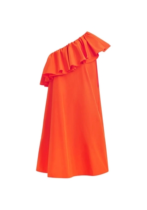 Essentiel Antwerp one-shoulder ruffled mini dress - Orange