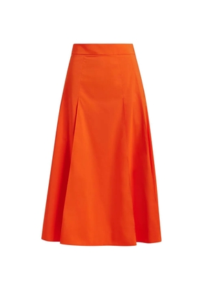 Essentiel Antwerp zip-fastening A-line midi skirt - Orange