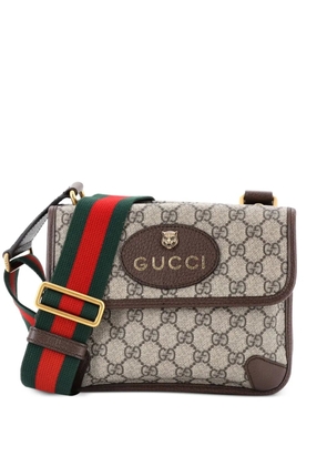 Gucci Pre-Owned Neo Vintage Flap Messenger GG Coated Canvas Small crossbody bag - Brown