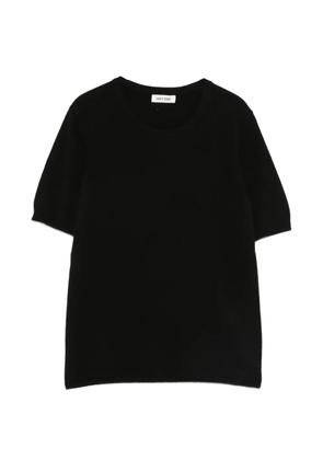 Soft Goat short-sleeve sweater - Black