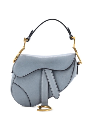 Christian Dior Pre-Owned Saddle Handbag Leather Micro satchel - Blue