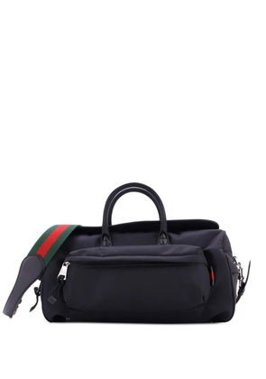 Gucci Pre-Owned Convertible Front Pocket Duffle Bag Nylon Medium travel bag - Black