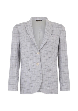 Brooks Brothers glen plaid single-breasted blazer - Grey