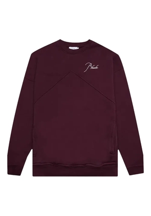 RHUDE logo-print sweater - Red