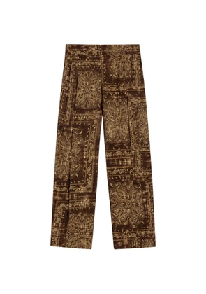 A Paper Kid paisley trousers - Brown