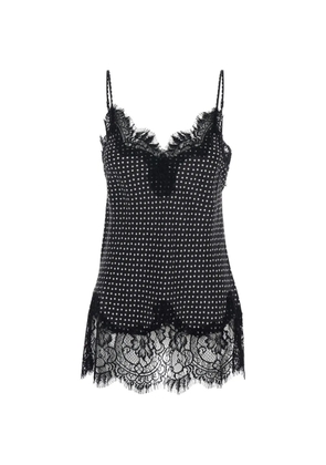 Gold Hawk lace star print camisole top - Black