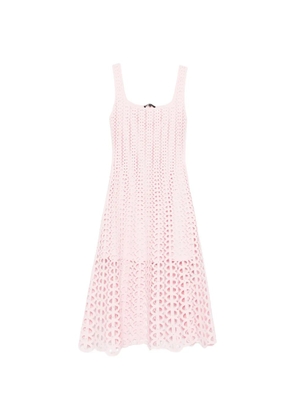 Maje openwork midi dress - Pink