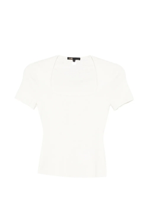 Maje square-neck T-shirt - White