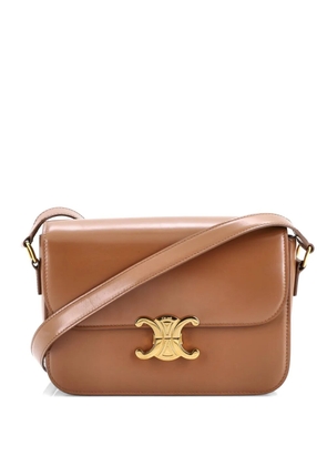 Celine Pre-Owned Triomphe Shoulder Bag Smooth Calfskin Medium crossbody bag - Brown