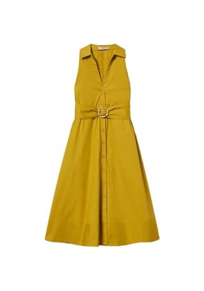 TWINSET V-neck midi dress - Yellow