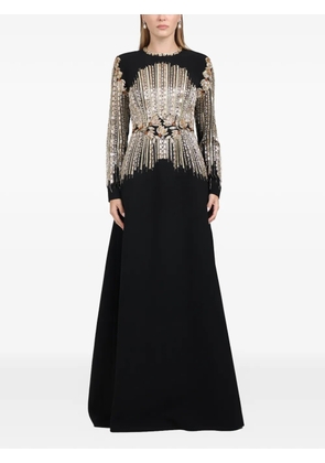 Dina Melwani crystal-embellished maxi dress - Black