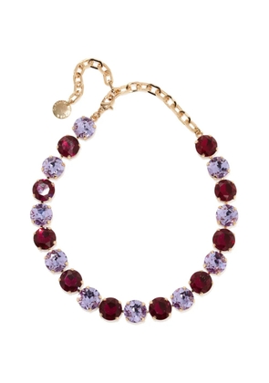 Carolina Herrera crystal Riviere necklace - Gold