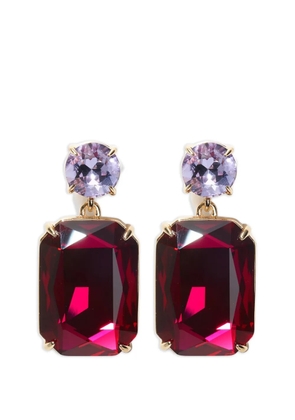 Carolina Herrera crystal Riviere drop earrings - Gold