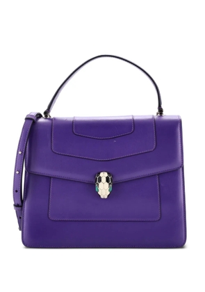 Bvlgari Pre-Owned Serpenti Forever Top Handle Bag Leather Medium satchel - Purple
