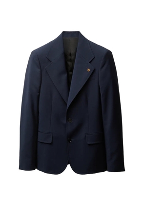 Versace wool-mohair slim blazer - Blue