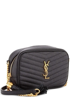 Saint Laurent Pre-Owned LouLou Matelasse Chevron Leather Mini crossbody bag - Black