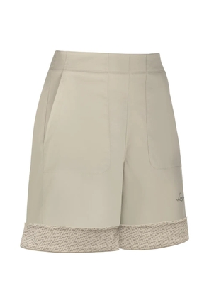 LAMUNT logo-detail shorts - Neutrals