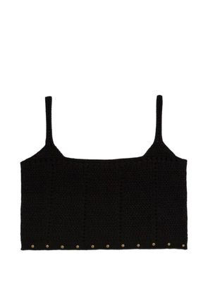 A Paper Kid studded knitted top - Black