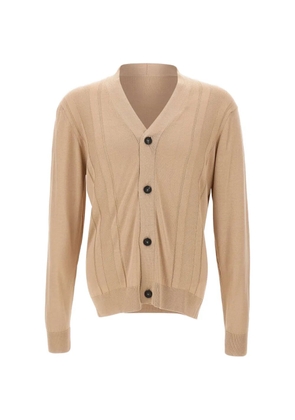 Tagliatore Moore V-neck ribbed cardigan - Neutrals
