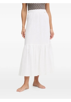Melissa Odabash Monroe tie-fastening midi skirt - White