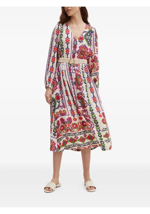 La Petite Française Recul V-neck floral-print midi dress - White