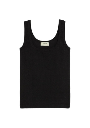 A Paper Kid ribbed tank top - Black