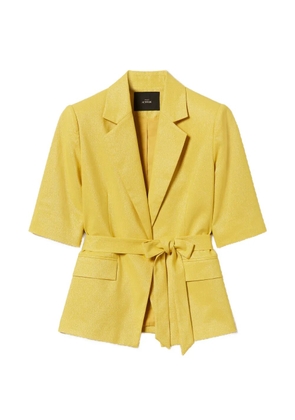 TWINSET short-sleeved belted blazer - Yellow