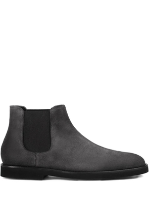 Doucal's elastic-panel suede chelsea boots - Grey