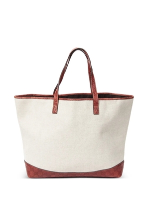 Gucci Pre-Owned GG contrast-trim tote bag - Neutrals