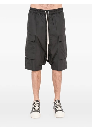 Rick Owens drawstring-fastening cargo shorts - Black