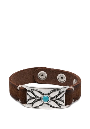 ERALDO leather bracelet - Silver