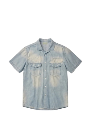 A Paper Kid denim short-sleeve shirt - Blue