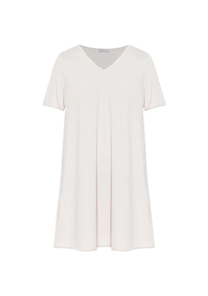 Hanro V-neck short-sleeved nightdress - Neutrals
