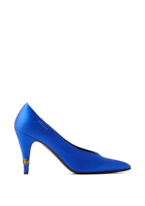 Versace Gianni satin pumps 90 mm - Blue