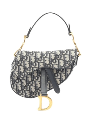 Christian Dior Pre-Owned 2020 Mini Oblique Canvas Saddle Bag satchel - Brown