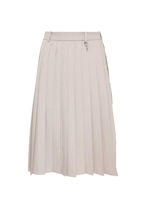 Maison MIHARA YASUHIRO pleated midi skirt - Neutrals