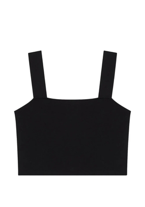 Maje square-neck top - Black
