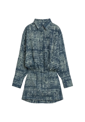 A Paper Kid bandana gathered dress - Blue