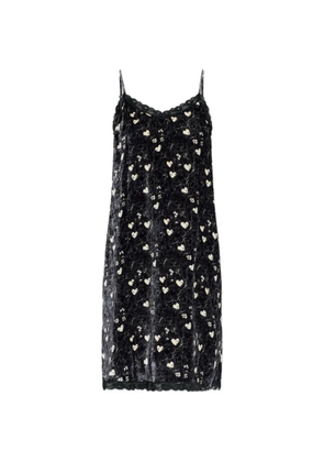 R13 hearts lace dress - Black