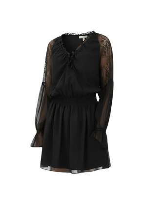 PINKO lace-panelled dress - Black