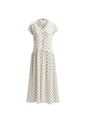 Polo Ralph Lauren ruffled floral dress - White